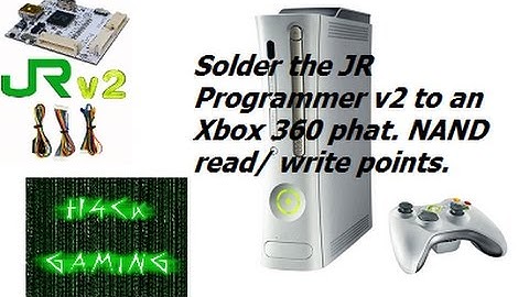 Xbox 360 Phat. NAND Read & Write Points. JR Programmer Wire Install.
