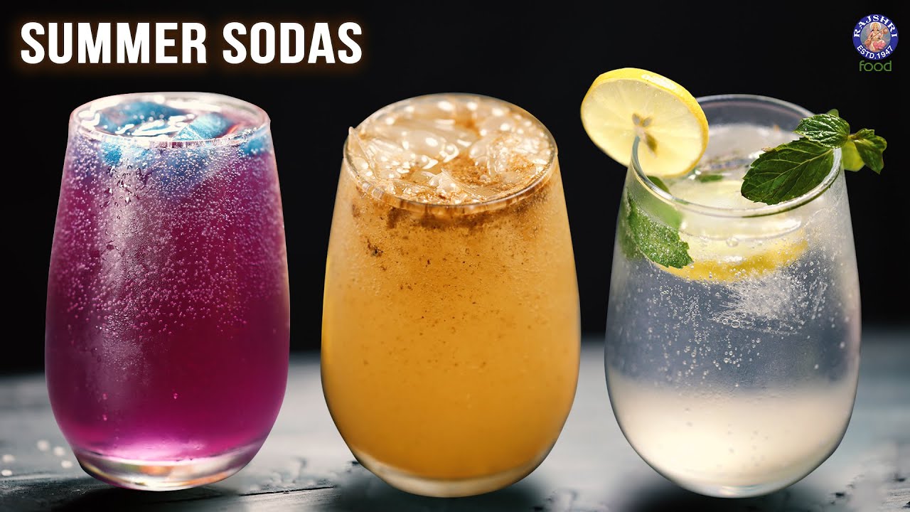 Refreshing Summer Sodas | Lemon Sodas - 3 Ways | No Artificial Colors, No Syrup | Mother