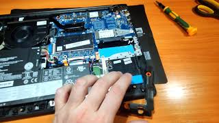 Устанавливаю оперативку и SSD в ноутбук LENOVO IdeaPad S340-15IWL