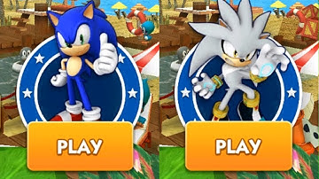 Sonic Dash iPhone Gameplay - SONIC VS SILVER