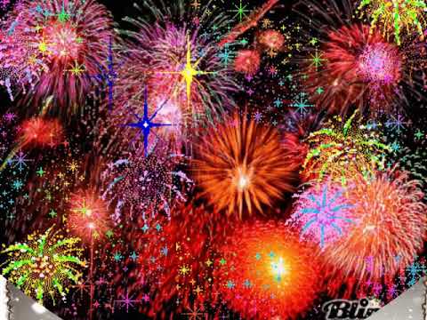 Салют с днем рождения картинки анимация красивые