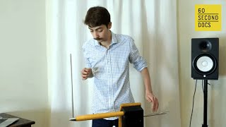 Air Musician Grégoire Blanc Theremin Performance | 60 Second Docs LIVE