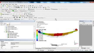 Leaf-spring analysis | static structural analysis | ansys workbench for beginners