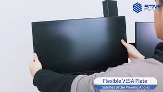 Star Ergonomics™ Dual Monitor Electric Sit-Stand Workstation - SE05E2WB