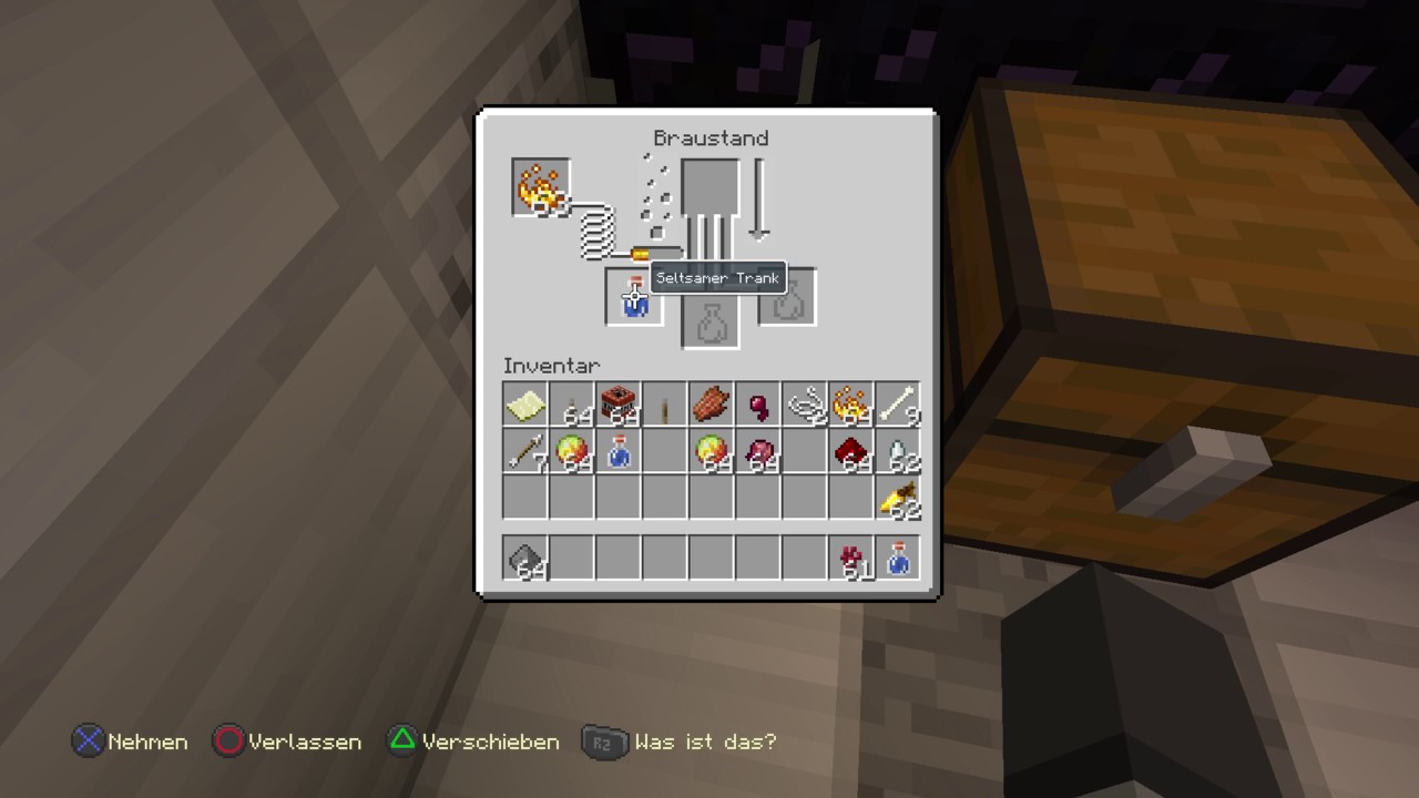 Minecraft Wurftrank der Regeneration brauen (ps4) - YouTube