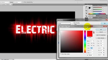 How to make Electric Text in Photoshop CS5