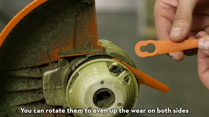 How To Replace The Plastic Blades or Add Mowing Line To A PolyCut 2-2 or 3-2 Mowing Head  STIHL