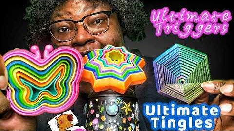 🌟 3D Printed Fidget ASMR | Butterfly, Hexagon & Star | Satisfying Sounds