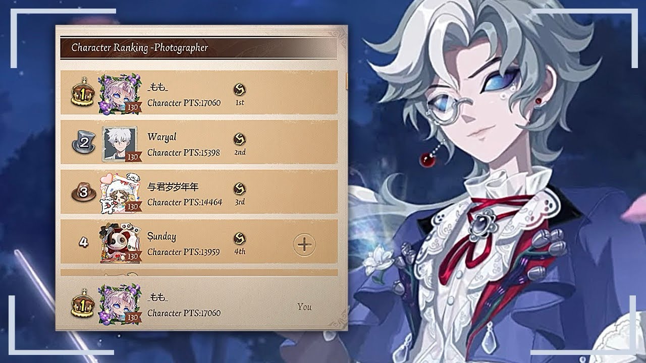 Reaching 17k character pts for Joseph!! [Identity V] - YouTube