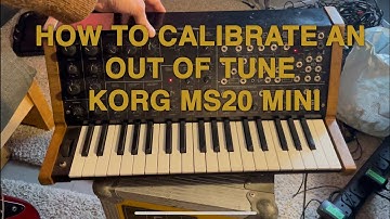 Calibrating the tuning for the Korg MS20 Mini