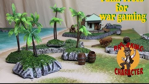 Dollar Store Palm Trees to Tabletop Terrain!