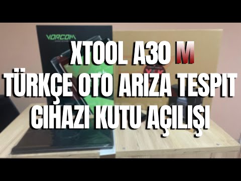 Xtool A30M Vorcom S12 Tabletli Türkçe Oto Arıza Tespit Cihazı Kutu Açılışı Yek Oto Elektronik