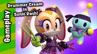 Sonic Dash - Drummer Cream Gameplay