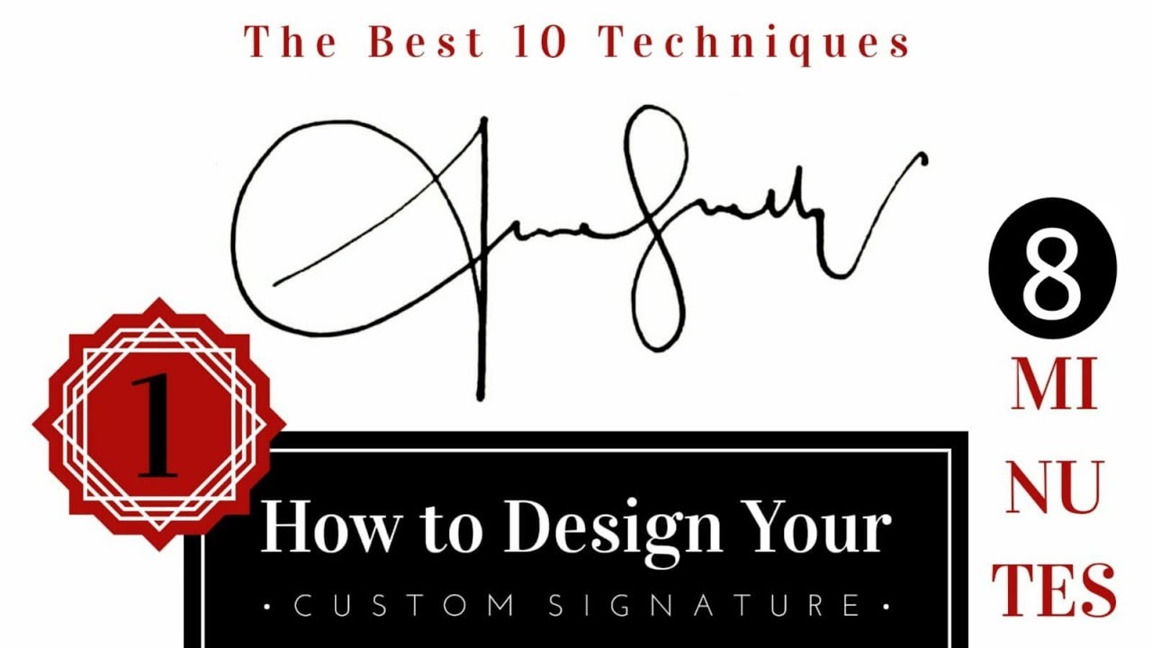 The Best Signature Examples with 30 Techniques  How to Draw Custom  Signature?