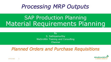 SAP PP | MRP Outputs Explained – Planned Orders & PRs After MRP Run | S/4HANA | 01-47