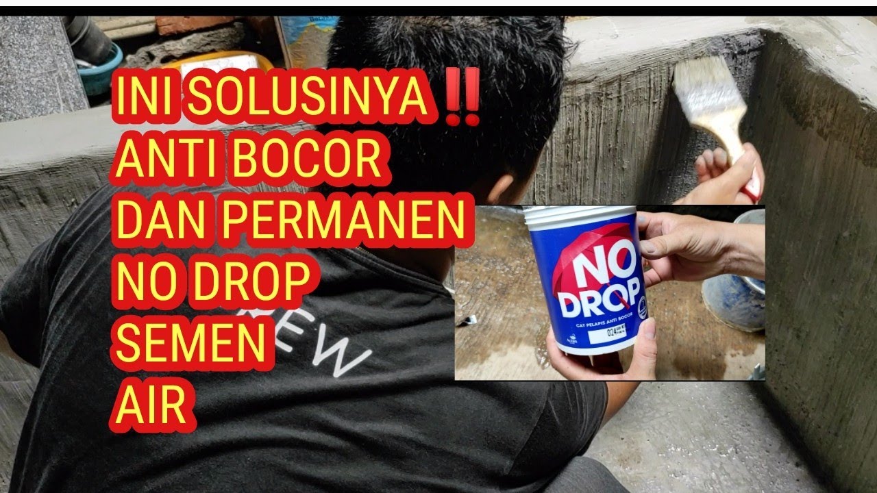 PART 1‼️cara mengecat kolam ikan dengan NO DROP‼️Air jernih dan anti bocor