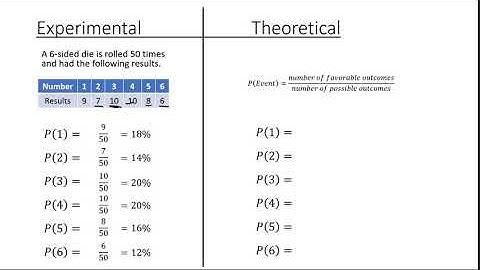 Experimental Probability (6th Grade)