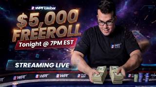 🔴🔥$5,000 Freeroll at 7 PM EST 🔥 New Sign Ups get a !Free20 | !WPT !GOLD !freeroll