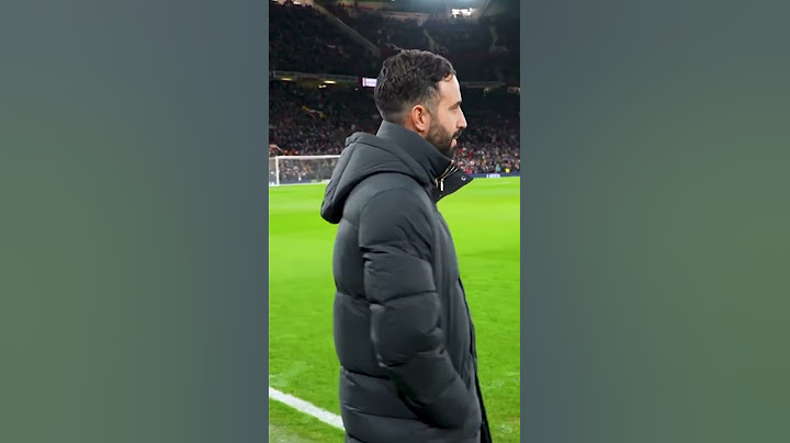 Ruben Amorim Enjoying Take Me Home, United Road, to The Place Where I Belong! #mufc #manutd