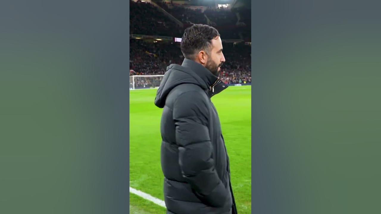 Ruben Amorim Enjoying Take Me Home, United Road, to The Place Where I Belong! #mufc #manutd
