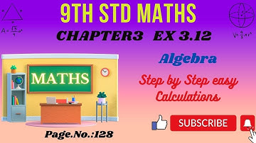 TN 9th maths ex 3.12@tnmaths6to10