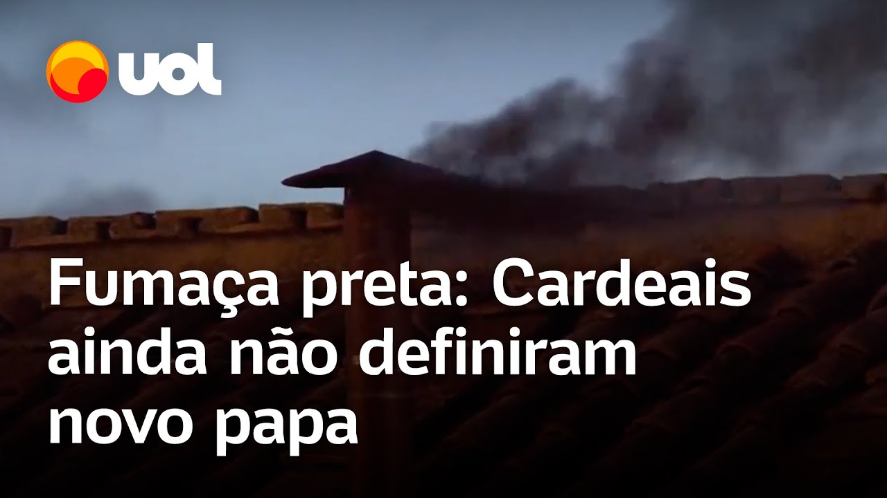 Conclave: Novo papa ainda não foi escolhido, e fumaça preta é vista no vaticano; veja vídeo