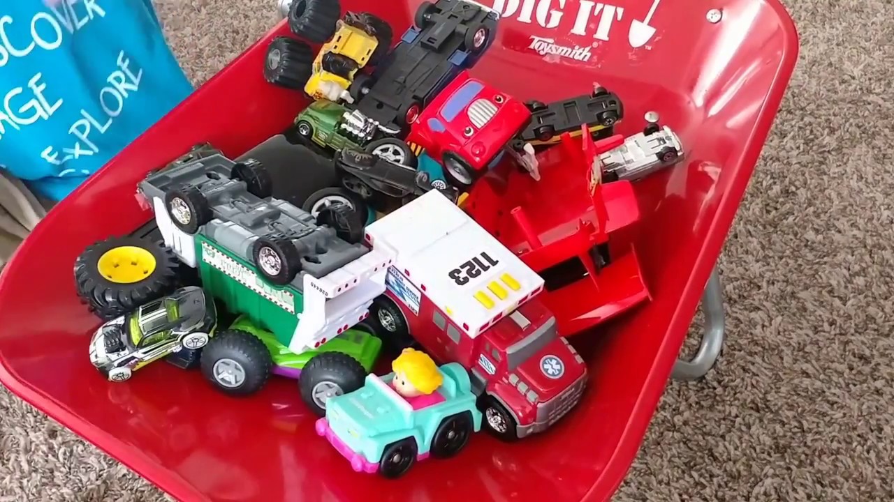 Crane Truck Tow Truck Wheelbarrow Construction for Kids YouTube
