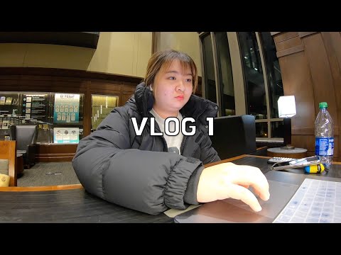 [ENG] [VLOG 1] 전공 없는 미국 대학생의 첫 기말고사 브이로그 | 어드바이저 미팅 | 공부 타임랩스