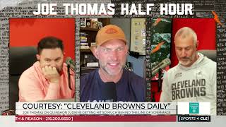 Joe Thomas on Quinshon Judkins Being Hit So Much Behind the Line of Scrimmage - Sports4CLE, 10/22/25