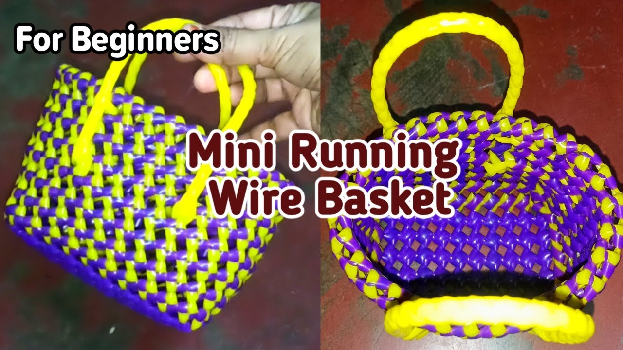 Mini Basket For Beginners | koodai pinnuvathu eppadi | wire basket in tamil