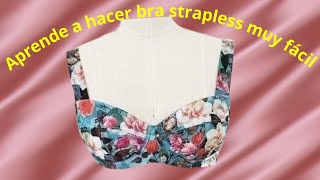 55. TRAZO DE BRASIER COPA STRAPLESS