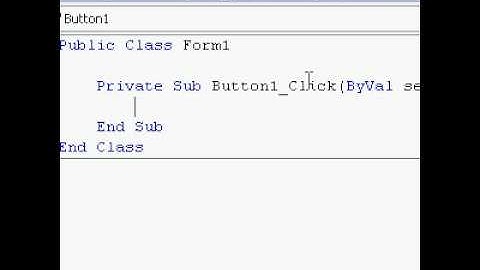 VISUAL BASIC 2008 HELLO WORLD APPLICATION