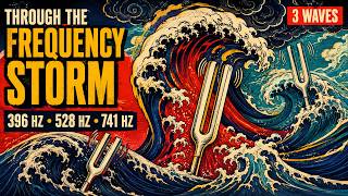 A Frequency Storm Breaks in Three Waves: 396Hz, 528Hz & 741Hz Tuning Forks