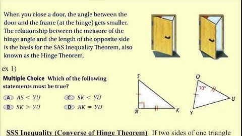 5.7 inequalities in two triangles