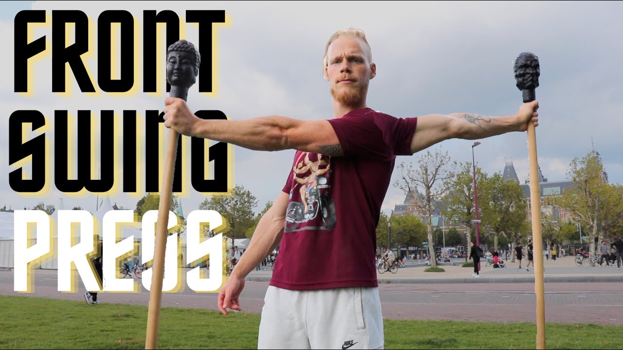 Steel Mace Gada Exercises Front Swing Press YouTube