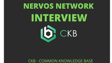 NERVOS NETWORK CKB - INTERVIEW with Ben from Nervos. CKB has massive potential and huge roadmap