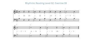 Rhythmic Reading Level Two : Exercise 08