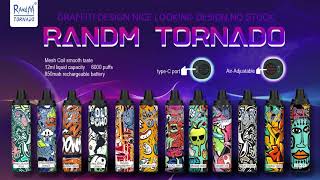 RandM Tornado 6000 Puffs Disposable Vape Pod with Airflow Control