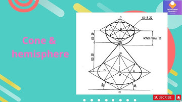 Cone and hemisphere problem in Isometric in Solid edge software