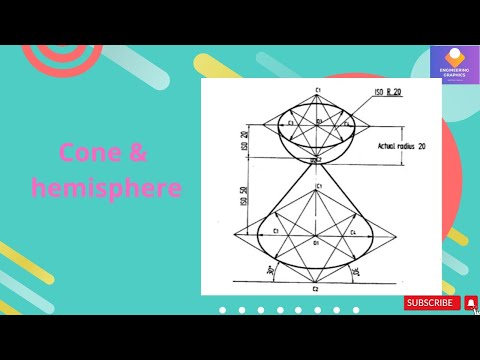 Cone and hemisphere problem in Isometric in Solid edge software