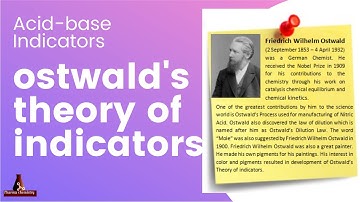 What is acid-base indicator?| Ostwald theory of indicators Explained| Pharmachemistry Classroom