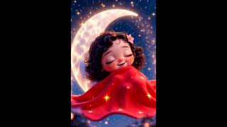 Ayda Uyuyan Sevimli Karakter 🌙 Cute Cartoon Character Sleeping on Moon | Büyülü Gece Animasyonu