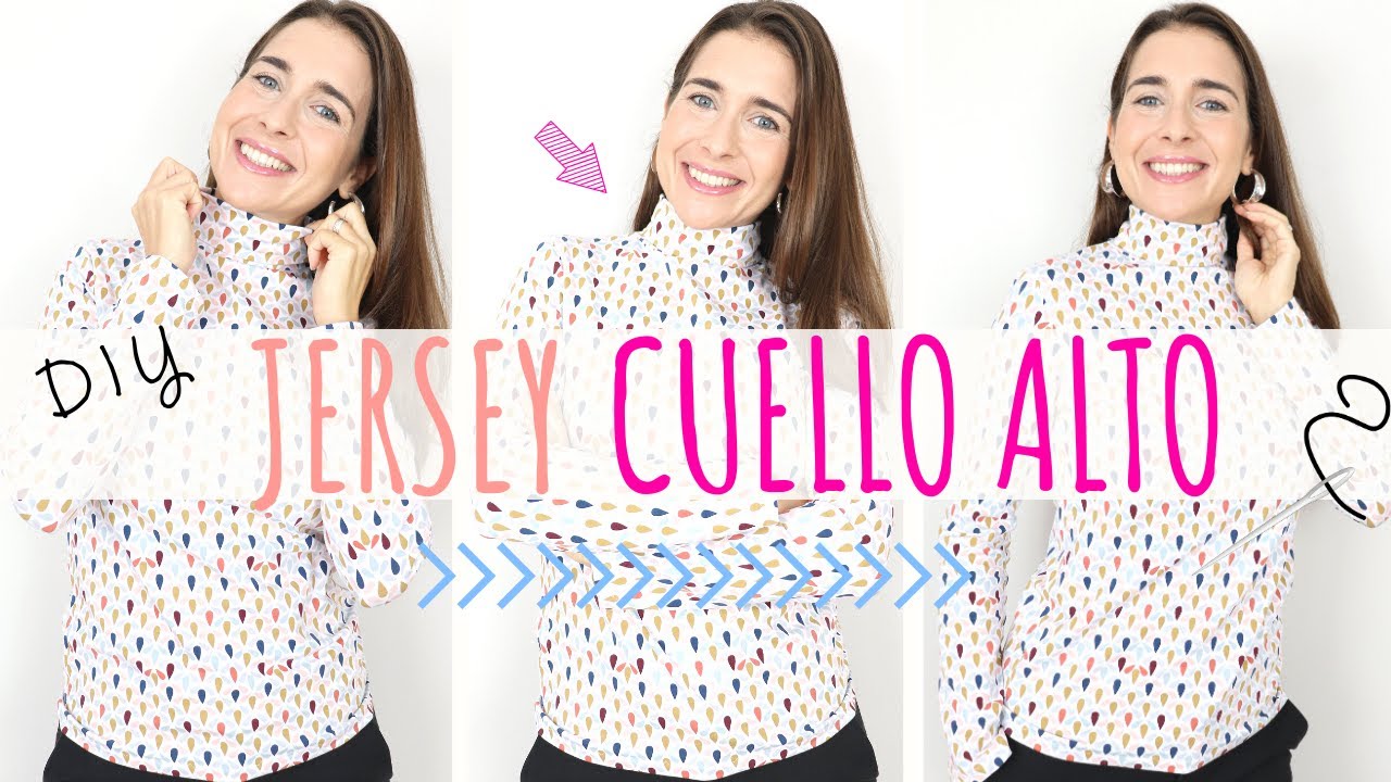 Tutorial jersey básico con cuello alto - DIY clonando tu propia ropa!!