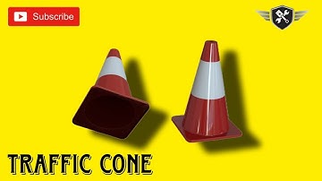 How to make a Traffic Cone in Solidworks|AutoCad|3D model #akd #cad #solidworks