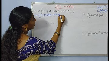 Lecture-80 Conversion of Context Free Language to Context Free Grammar -An Example | In Telugu
