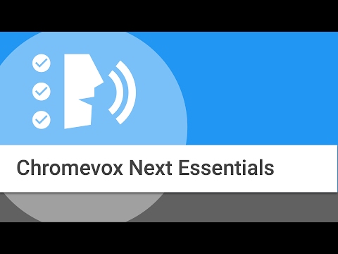 Using ChromeVox on your Chromebook: Fundamentals