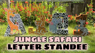 DIY LETTER STANDEE | SAFARI THEME | Say Su Vlog DIY LETTER STANDEE | SAFARI THEME | Say Su Vlog
