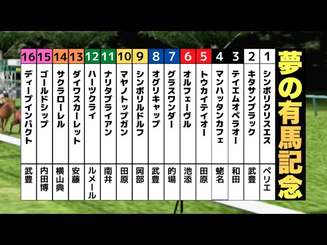 夢の有馬記念】歴代の有馬記念を制した名馬で夢の有馬記念を