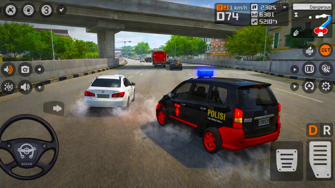 Avanza Korps Brimob Car Gameplay | Bus Simulator Indonesia Mod | Real Driving Android