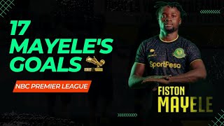 Magoli 17 ya Mayele: 17 Mayele's Goals...                                #mayele #yanga #SokaLetuHD
